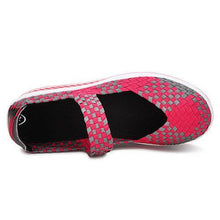 Color Match Handmade Knitting Platform Casual Sports Shake Shoes