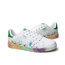 Big Size White Colorul Lace Up Casual Sport Running Sneakers