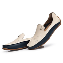 Large Size Men Color Blocking Loafers