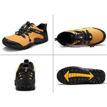 Men Breathable Suede Non-slip Lace Up Outdoor Hiking Sneakers