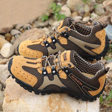 Suede Mesh Breathable Button Outdoor Sport Jogging Hiking Athletic Sneakers
