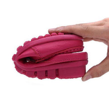 Big Size Pure Color Backless Soft Leather Slip On Casual Shoes