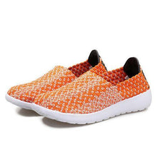 Mixed Color Handmade Knitting Flat Soft Sport Shoes