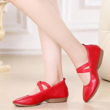 Large Size Pure Color Egg Rolls Soft Sole Flat Shoes