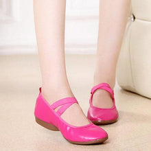 Large Size Pure Color Egg Rolls Soft Sole Flat Shoes