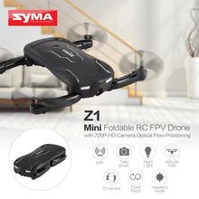 Syma Z1 Foldable RC Drone 2.4G FPV 720P HD Wifi Camera Real-time Altitude Hold Optical Flow Positioning Smart RC Quadcopter Toys