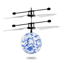 LED Remote Control Ball Flying RC Drone Helicopter Infrared Induction Mini Aircraft With Porcelain Ball Lighting Toy For Kids