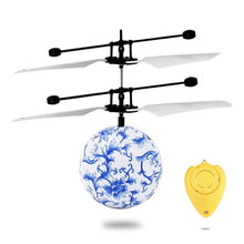 LED Remote Control Ball Flying RC Drone Helicopter Infrared Induction Mini Aircraft With Porcelain Ball Lighting Toy For Kids