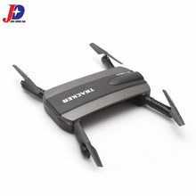 JINXINGDA 523 Tracker 2.4G Foldable Mini Selfie RC Drone Quadcopter With Wifi FPV Camera Altitude Hold G-sensor VS JJRC H37 tz