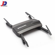 JINXINGDA 523 Tracker 2.4G Foldable Mini Selfie RC Drone Quadcopter With Wifi FPV Camera Altitude Hold G-sensor VS JJRC H37 tz