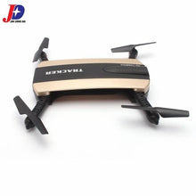 JINXINGDA 523 Tracker 2.4G Foldable Mini Selfie RC Drone Quadcopter With Wifi FPV Camera Altitude Hold G-sensor VS JJRC H37 tz