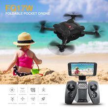 FQ17W Mini Quadcopter Helicopter 6-Axis Gyro 2.4GHz 4CH Camera WiFi FPV Foldable Pocketable Drone High Hold RC Quadcopter HWD30