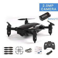 LF606 Mini RC Drone With 720P Camera FPV Quadcopter 3 Batteries Foldable RC Drones HD Altitude Hold Mini Drone Children Kid Toys