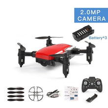LF606 Mini RC Drone With 720P Camera FPV Quadcopter 3 Batteries Foldable RC Drones HD Altitude Hold Mini Drone Children Kid Toys