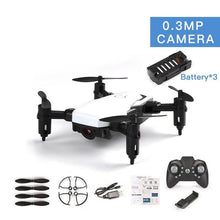 LF606 Mini RC Drone With 720P Camera FPV Quadcopter 3 Batteries Foldable RC Drones HD Altitude Hold Mini Drone Children Kid Toys
