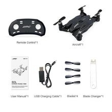JJR/C H49 2 4GHz Ultra thin Foldable Mini Quadcopter Drone with Wifi FPV 720P HD Live Video Camera Altitude Hold 360' Flips hi