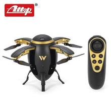 Attop W5 Egg Drone Foldable Mini RC Quadcopter with Altitude Hold Headless Mode One Key Take Off Return for Kids Gift hz
