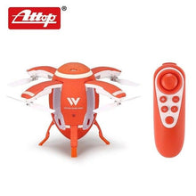 Attop W5 Egg Drone Foldable Mini RC Quadcopter with Altitude Hold Headless Mode One Key Take Off Return for Kids Gift hz