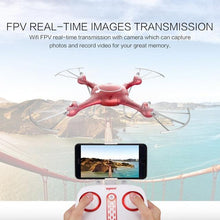 Syma X5UW WiFi FPV RC Drone with 720P Camera Altitude Hold Headless Mode 3D Flip Flight Plan RC Drone Quadcopter with 4GB Card