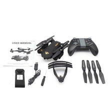 VISUO XS809HW 2.4G Foldable FPV Selfie Drone RC Quadcopter with 720P Wide Angle Camera Altitude Hold with Two Batteries