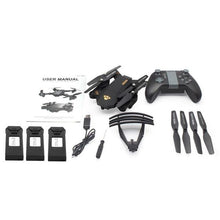 VISUO XS809HW 2.4G Foldable FPV Selfie Drone RC Quadcopter with 720P Wide Angle Camera Altitude Hold with Two Batteries