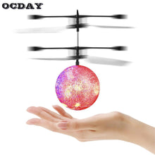 RC Flying Ball Luminous Kid's Flight Balls Electronic Infrared Induction Aircraft Remote Control Toys LED Light Mini Helicopter