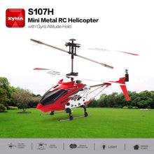 Original Syma S107H Gyro Metal 2.4G Radio 3.5H Mini Helicopter RC Remote Control Altitude Hold Drone for Toy Gift Present RTF