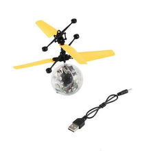 OCDAY Flying RC Ball Aircraft Helicopter Led Flashing Light Up Toy Induction Toy Electric RC Drone Toys  For Children Teenagers