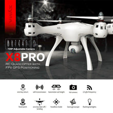 SYMA X8PRO GPS DRONE WIFI FPV With 720P HD Camera Adjustable Camera rc drone Quadcopter 6Axis Altitude Hold x8 pro dron RTF Gift