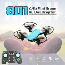 801 2.4G WIFI 720P Camera Mini Dron Foldable Drone Altitude Hold Headless One-key Return 3D Eversion Speed Switch RC Quadcopter