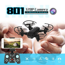 801 2.4G WIFI 720P Camera Mini Dron Foldable Drone Altitude Hold Headless One-key Return 3D Eversion Speed Switch RC Quadcopter