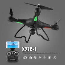 X27C-1 2.4G RC Selfie Smart Drone FPV Quadcopter Aircraft UAV with 0.3MP/720P HD Camera Real -time Altitude Hold 3D Flip