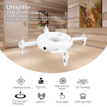 Utoghter Detachtable Drone Smart RC Quadcopter with 720P HD Wifi Camera Real-time Altitude Hold UAV Headless Mode LED Light HOT!