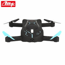 Attop X-PACK3 720P HD Camera WiFi FPV Foldable Pocket Drone 360-Flip Altitude Hold Headless Mode G-sensor RC Quadcopter hz