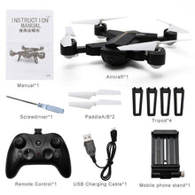 Mini Foldable Selfie Drone 2.4G 6 Axle WiFi FPV Drone 0.3MP HD Camera Altitude Hold Headless Mode RC Pocket Drone Quadcopter Hot
