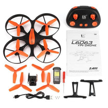 L6063 4CH RC Drone Quadcopter Altitude Hold Without/With Camera Headless Mode One Key Return Speed Adjustable Anti-carsh RTF