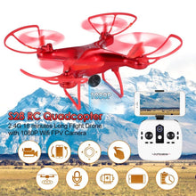 S28 RC Drone 2.4G Selfie Quadcopter Aircraft with 1080P HD Wifi FPV Camera Altitude Hold Headless 3D Flip 18min Long Flight