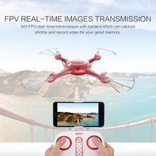 Syma X5UW WiFi FPV RC Drone with 720P Camera Altitude Hold Headless Mode 3D Flip Flight Plan RC Drone Quadcopter with 4GB Card