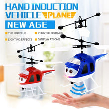 Mini RC Infrared Induction Helicopter with Flashing Light USB Charging Intelligent Inductive Aircraft Children Kids Toy