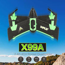 New X99A  2.4G 4CH Wing Rocket Quadcopter Altitude Hold One Key Take off/Land Mini RC Drone RTF Toys Gift For Kids Quadrocopter