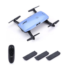 JJR/C H47 ELFIE WIFI FPV Drone With 720P HD Camera Altitude Hold Mode Foldable G-sensor Mini RC Selfie Quadcopter with 3 Battery