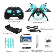 JJRC Butterfly Shaped Drones 480P RC Quadcopter WIFI FPV Voice Remote Control Dual Mode Altitude Hold Selfie Drone Toy H42WH