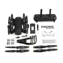 2.4G RC Drone Foldable Quadcopter with 720P HD Wifi FPV Camera Optical Flow Positioning Altitude Hold Headless Mode RC Drone Toy
