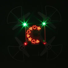 XG183 2.4G RC Mini Drone FPV Quadcopter with 720P HD Camera Real-time Altitude Hold LED Flash Word Programmable Props Hot