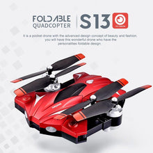 S13 4 Channel 6 Axes Long Endurance Remote Control Quadcopter Drone with 0.3MP/2MP Camera UAV Positioning System Fight Aircraft