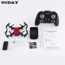 F21W Mini Pocket FPV RC Quadcopter Drone with 0.3MP Wifi Camera Real-time Altitude Hold Headless Mode One Key Return fz