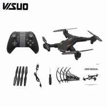 XS809S RC Drone with 720P Wide Angle Camera Foldable Quadrocopter Headless Mode Altitude Hold G-sensor Wifi FPV Drone hz