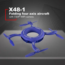 X48-1 Circle WIFI FPV 720p Camera RC Drone 2.4g Folding Rotate Dimension Maintenance Fixed Height Round RC Quadcopter Big Sale!
