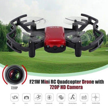 HOT! F21W Mini Pocket FPV RC Quadcopter Drone with 0.3MP Wifi Camera Real-time Altitude Hold Headless Mode One Key Return