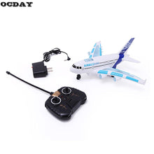 Boys Airbus380 Aircraft Remote Control Boys Airbus Toy Airplane Model Colorful Lights Music Electric Airplane Educational Toys